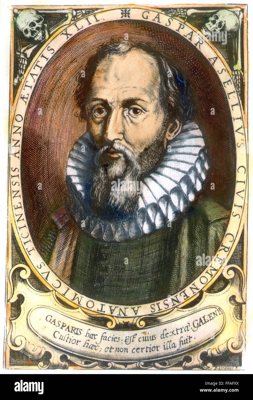 GASPARO ASELLI (15811626). /nItalian physician and anatomist. Copper