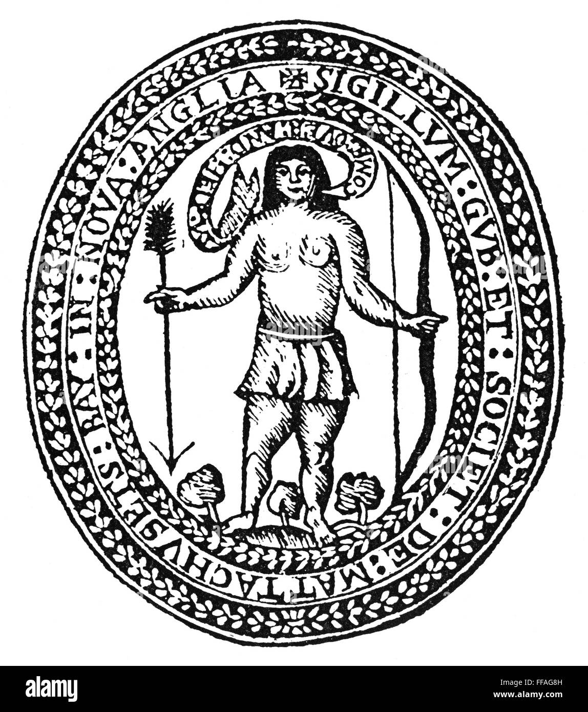 MASSACHUSETTS BAY COLONY/nSeal, 1628.