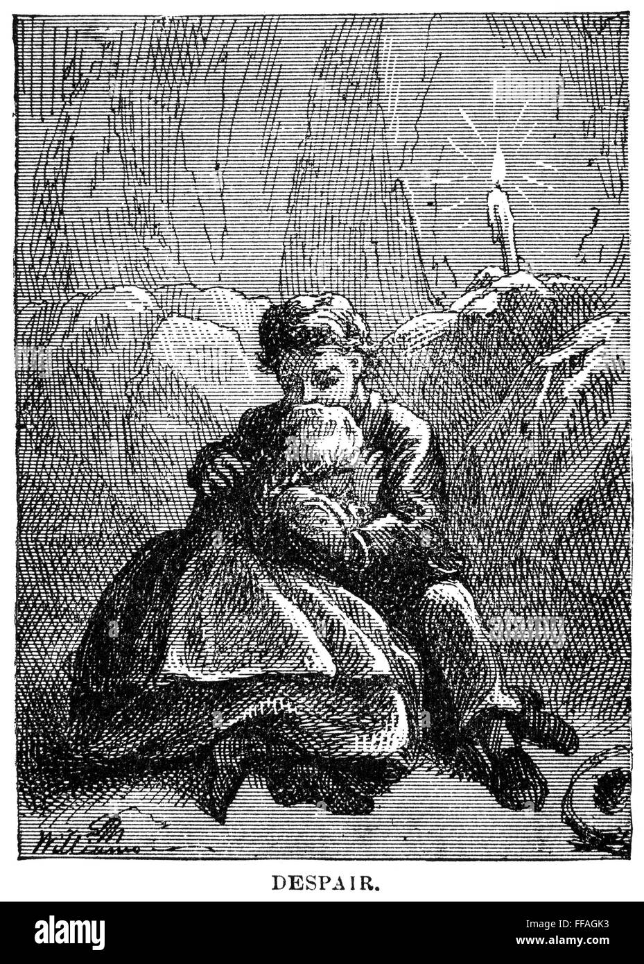 CLEMENS: TOM SAWYER. /nWood engraving after a drawing by True Williams for the first edition of Mark Twain's 'The Adventures of Tom Sawyer,' 1876. Stock Photo