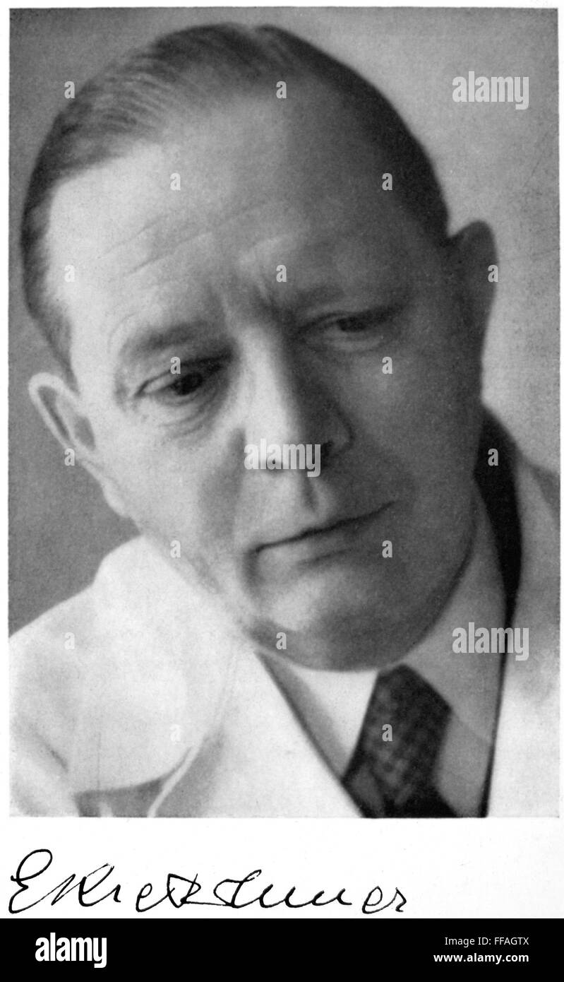 ERNST KRETSCHMER /n(1888-1964). German psychiatrist. Stock Photo