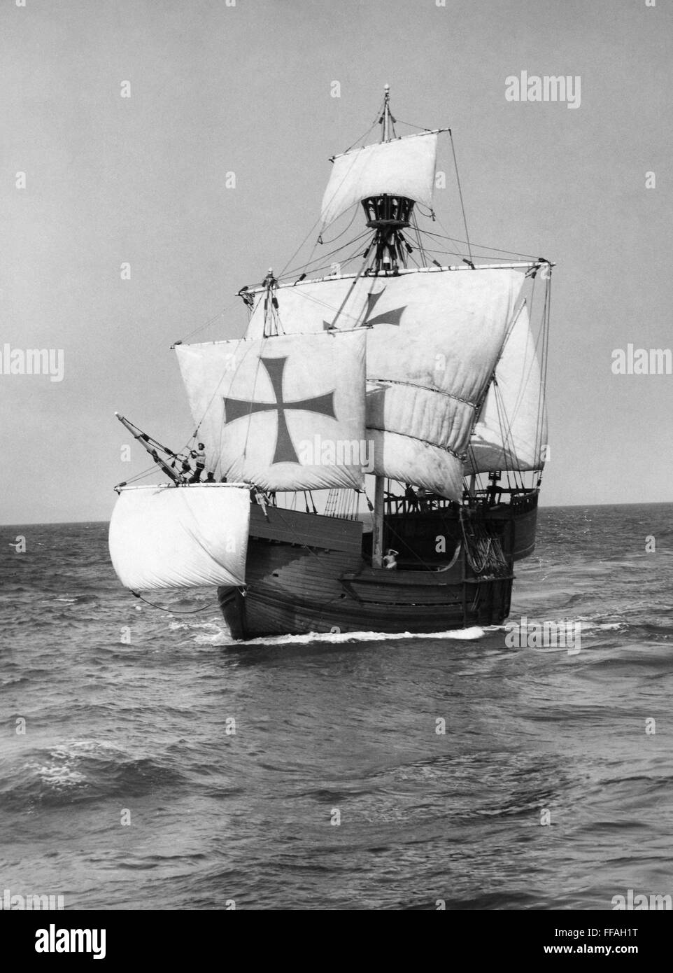 SANTA MARIA REPLICA. /nA Hollywood replica of Christohpher Columbus' caravel, 'Santa Maria