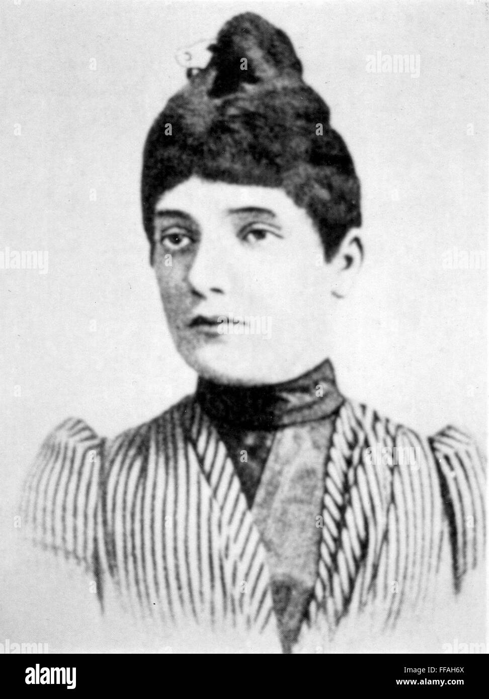 JULIE HERZL (1868-1907). /n(nee Naschauer). Wife of Theodor Herzl. Stock Photo