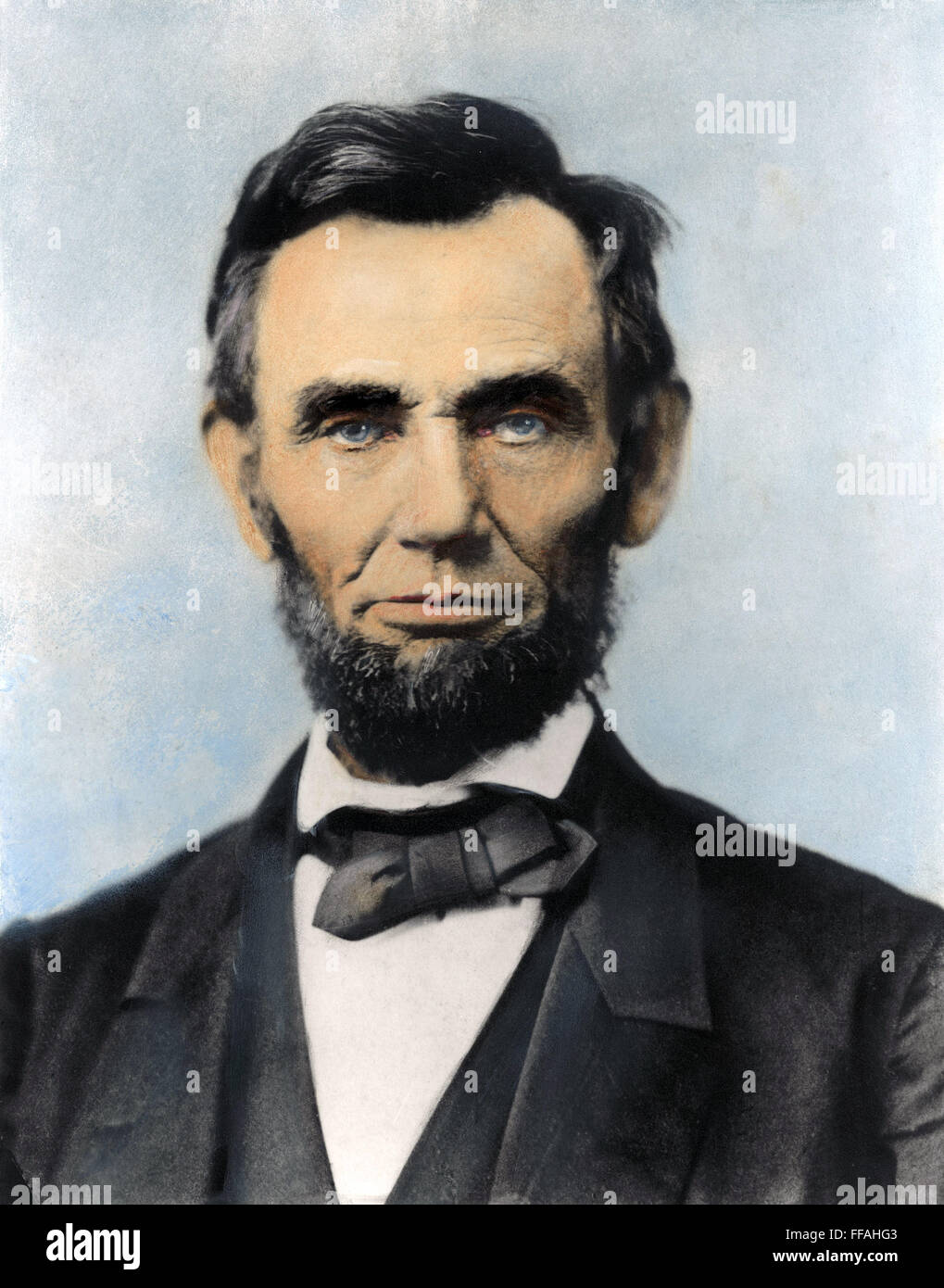 ABRAHAM LINCOLN (1809-1865). /n16th President of the United States. Photographed by Alexander Gardner at Washington, D.C., 8 November 1863, eleven days before delivering the Gettysburg Address. Stock Photo