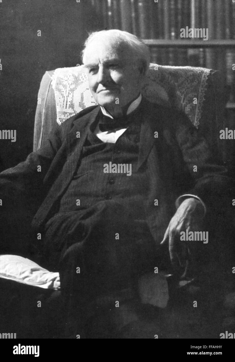 THOMAS EDISON (1847-1931). /nAmerican inventor. The last photograph of ...