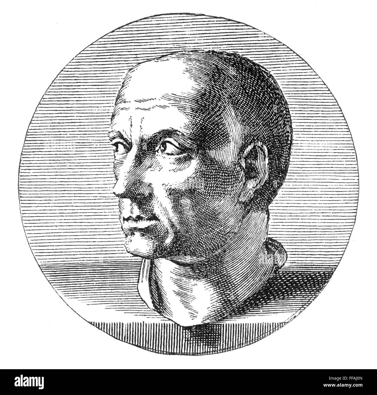 SCIPIO AFRICANUS /n(236184 or 183 B.C.). Roman general. Wood engraving
