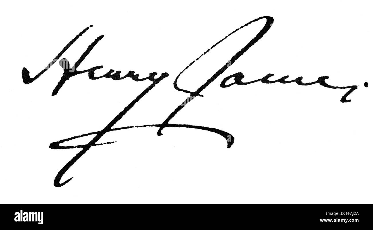 HENRY JAMES (18431916). /nAmerican writer. Autograph signature Stock Photo Alamy HENRY JAMES (18431916). /nAmerican writer. Autograph signature Stock Photo Alamy