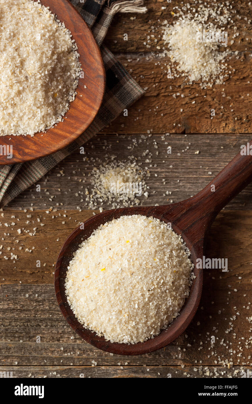 Raw Organic Dry Grits Ready to Cook Stock Photo Alamy