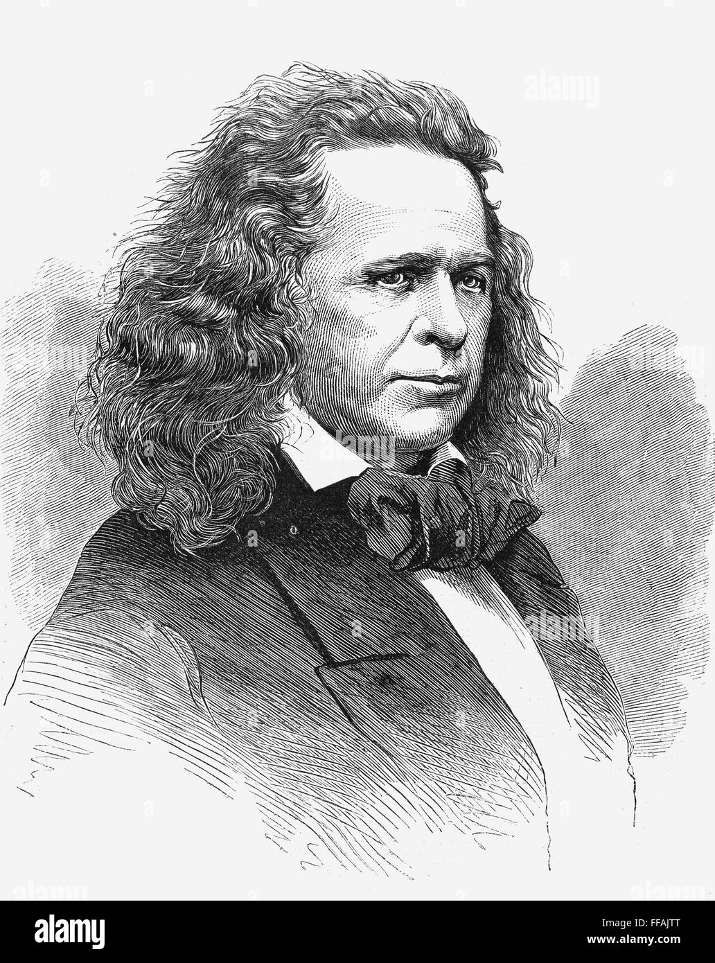 ELIAS HOWE (18191867). /nAmerican inventor. Wood engraving, American