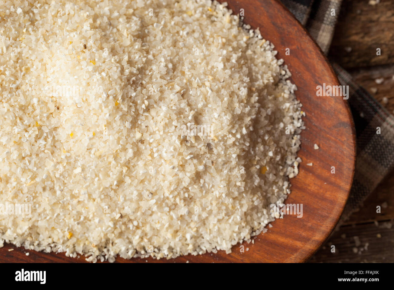 Raw Organic Dry Grits Ready to Cook Stock Photo Alamy