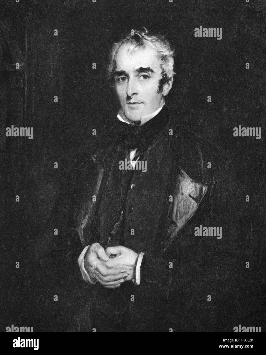 JOHN GIBSON LOCKHART /n(17941854). Scottish writer. Oil on canvas by