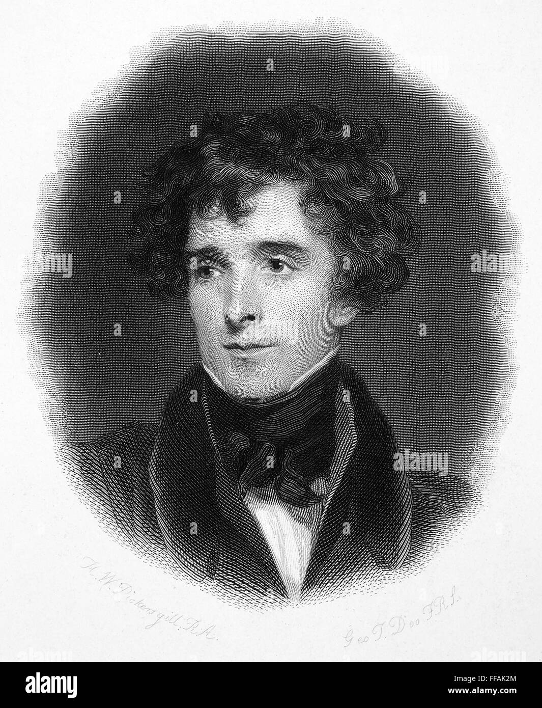 JOHN GIBSON LOCKHART /n(17941854). Scottish writer. Steel engraving