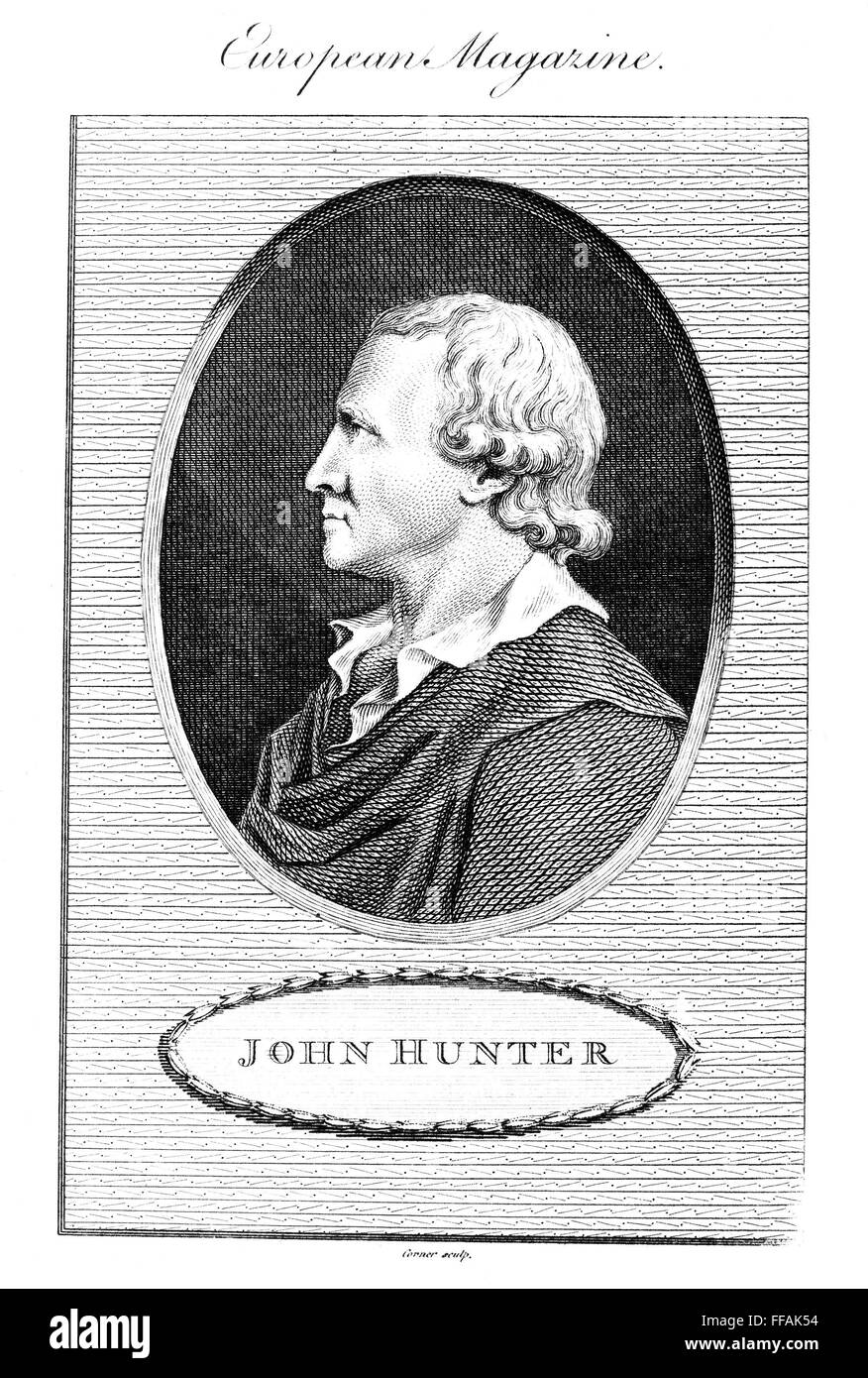 JOHN HUNTER (17281793). /nScottish surgeon and anatomist. Steel