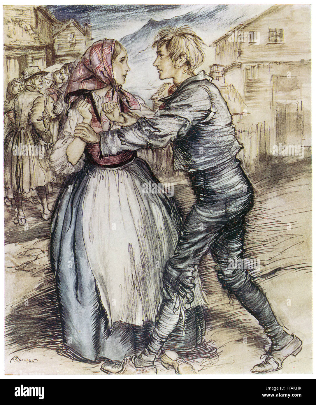 IBSEN: PEER GYNT./nPeer and Solveig at the Wedding. Illustration