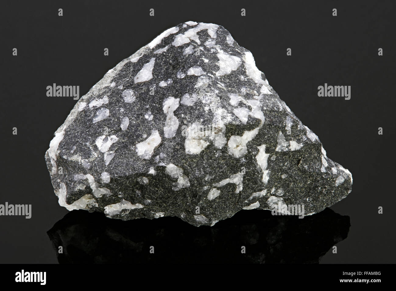 Andesite Porphyry, Igneous Rock, Volcanic, Mexico Stock Photo