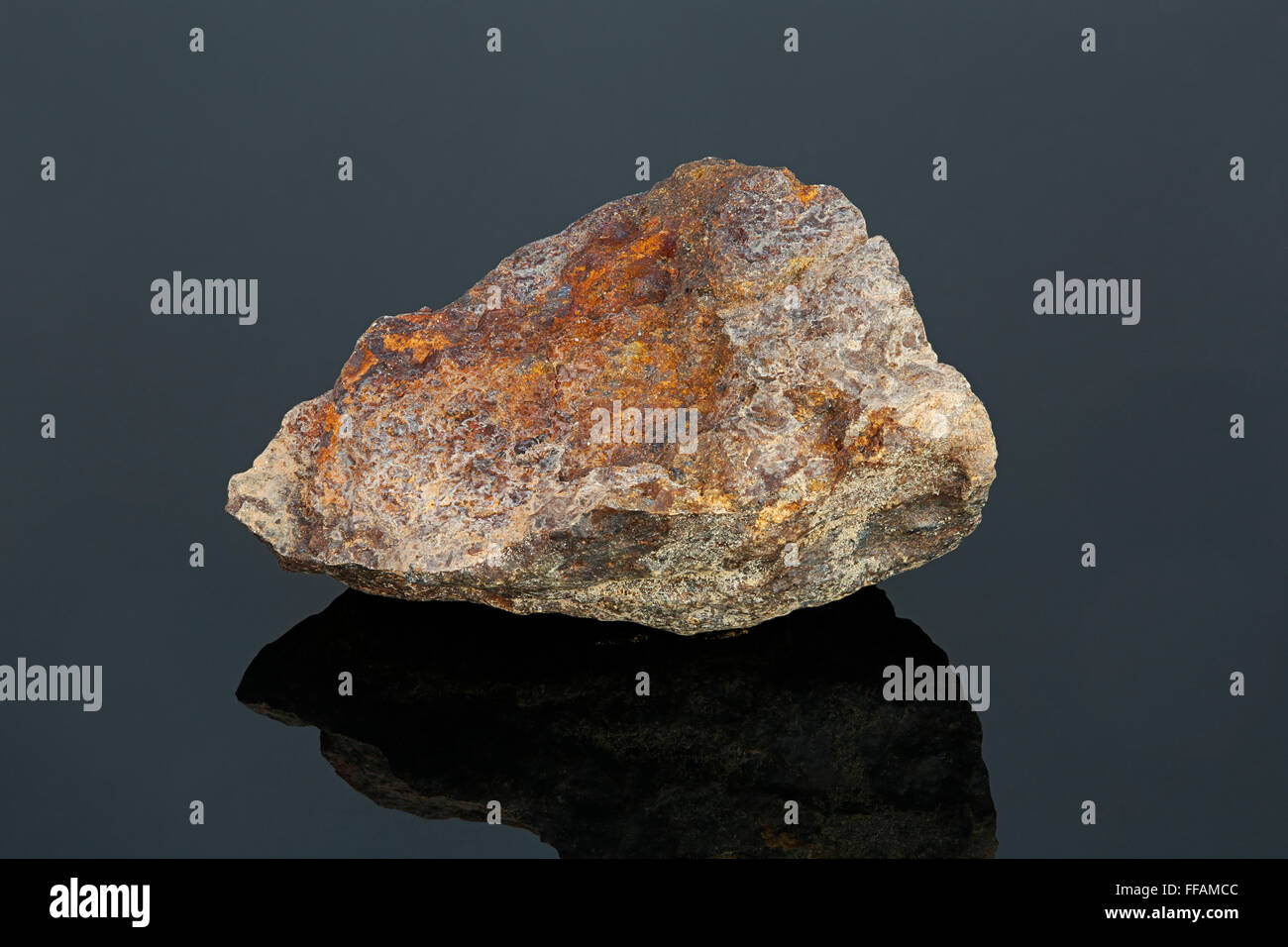 Stony Iron Meteorite (Stone Chondrite), Sahara Desert, Morocco Stock Photo