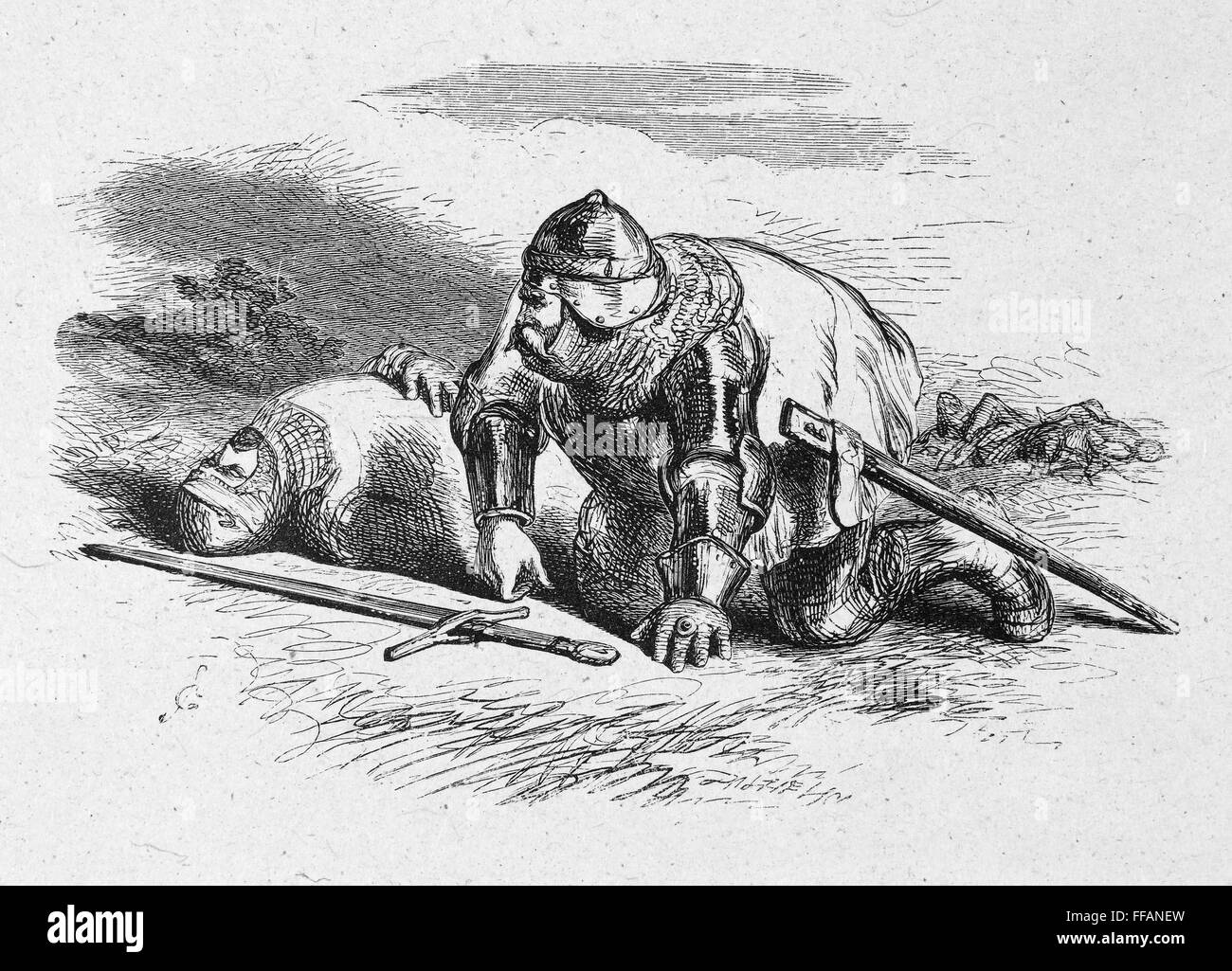 SHAKESPEARE HENRY IV. /nPart I. Act V, Scene IV from William Shakespeare's 'Henry IV.' Wood