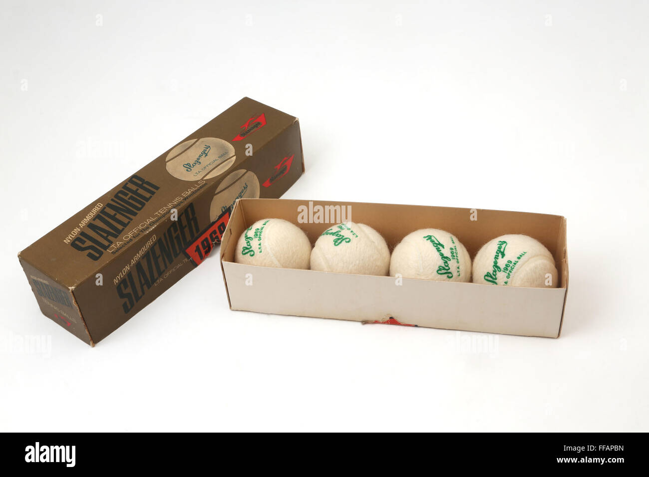 1969 NylonArmoured Slazenger Tennis Balls Stock Photo Alamy