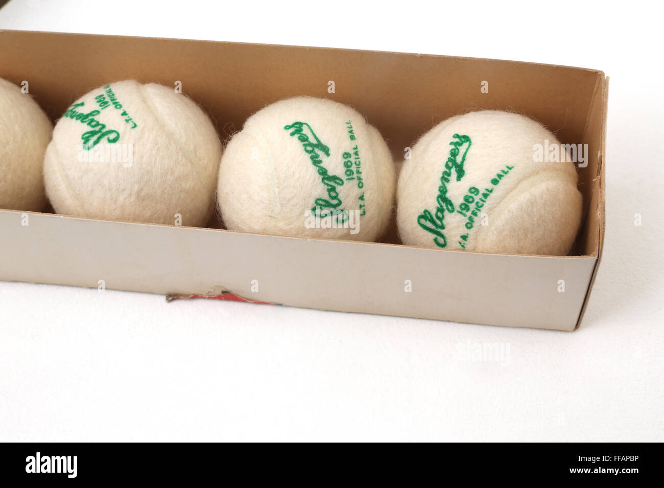 1969 NylonArmoured Slazenger Tennis Balls Stock Photo Alamy