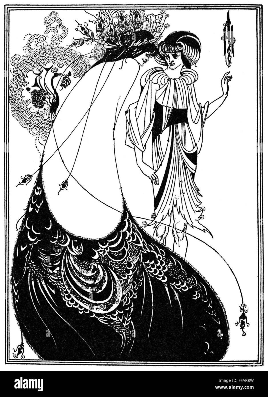 WILDE: SALOME. /nIllustration from Oscar Wilde's 'Salome.' Drawing by ...