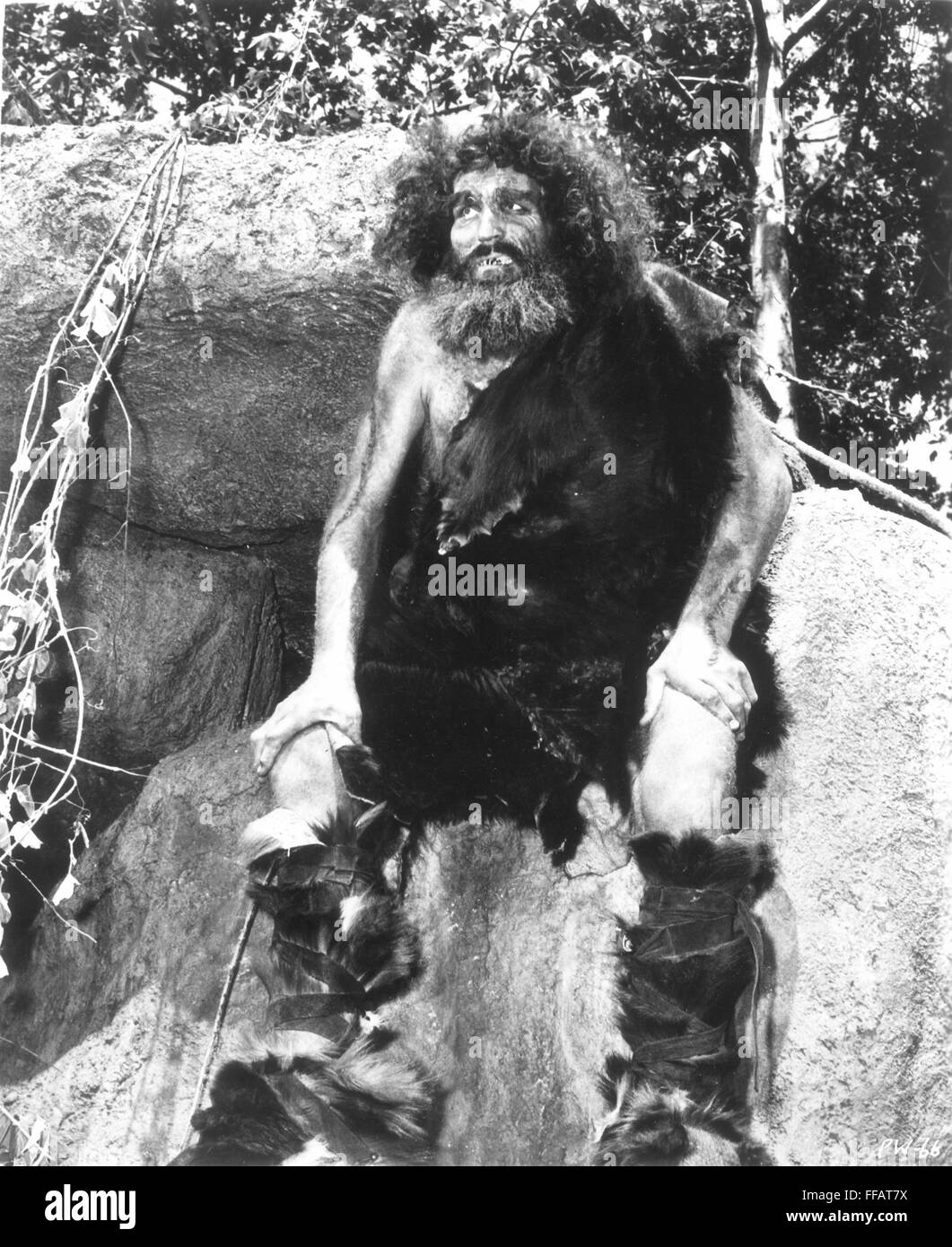 PREHISTORIC MAN. Stock Photo