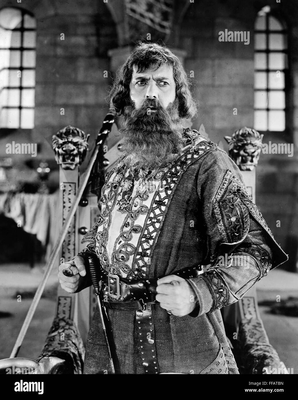 SILENT FILM STILL. /nCharles Clary as King Arthur in a film adapation of Mark Twain's 'A