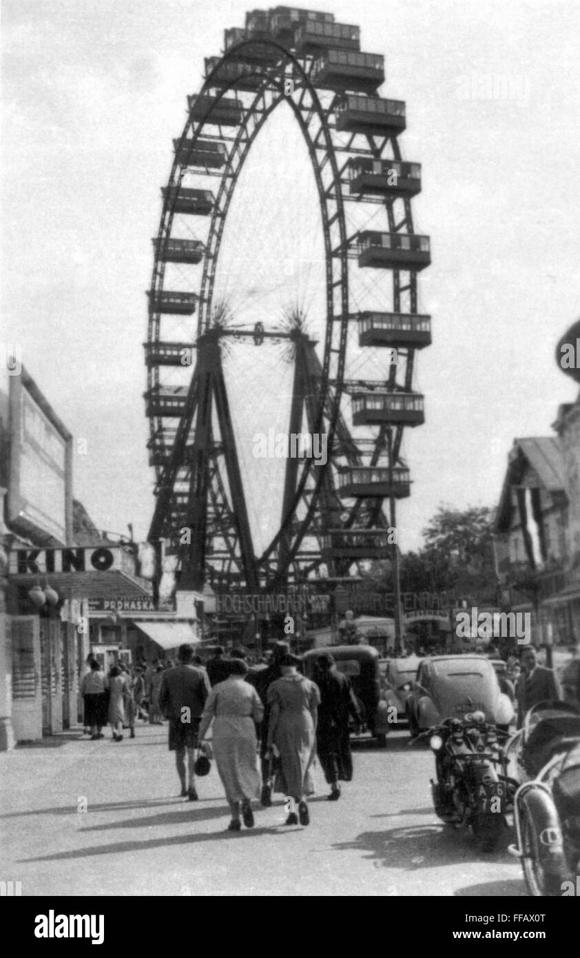 VIENNA RIESENRAD. /nThe Riesenrad (giant wheel) in the Prater District