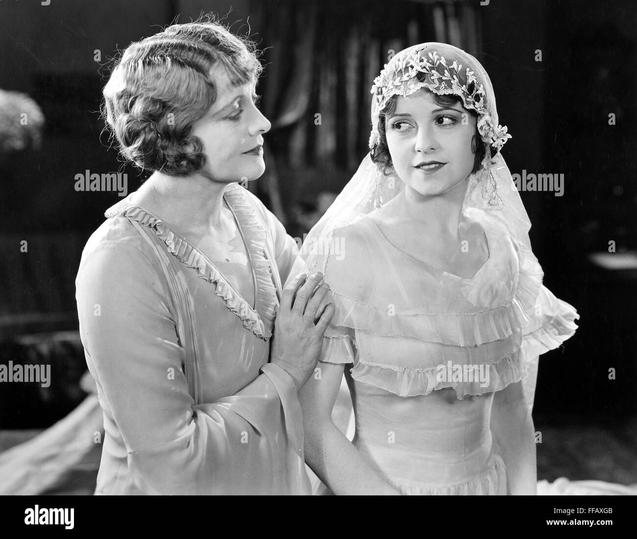 ALIAS THE DEACON, 1928. /nMyrtle Stedman and June Marlowe. Stock Photo