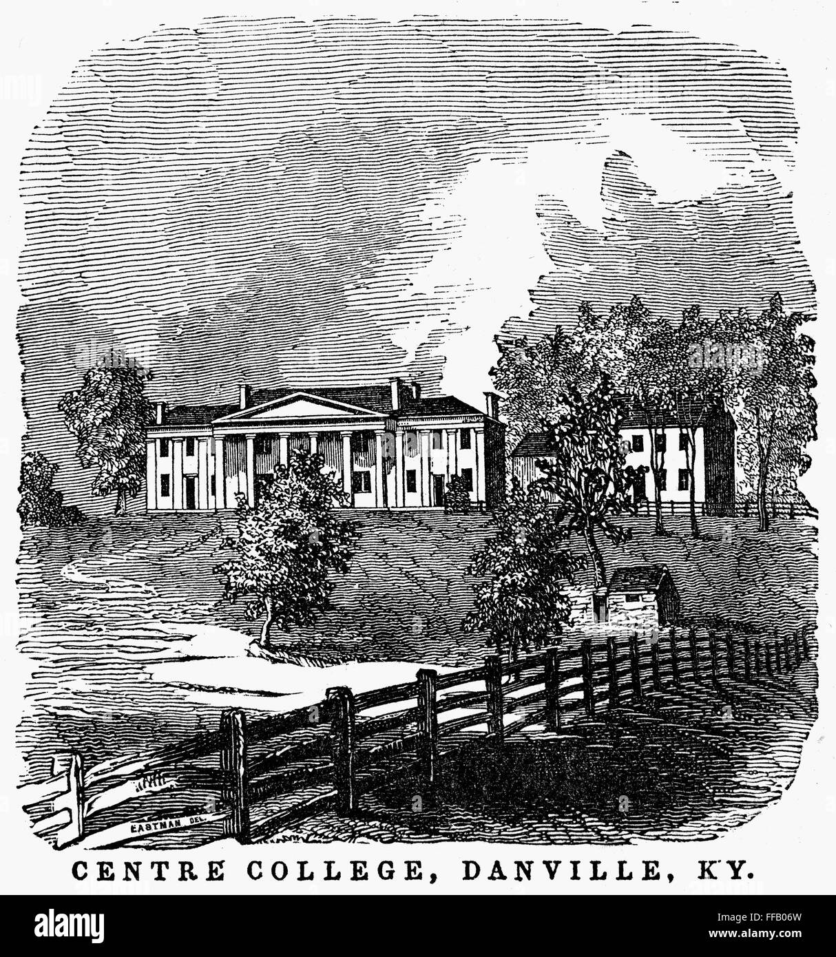 CENTRE COLLEGE, 1819. /nCentre College, Danville, Kentucky, chartered