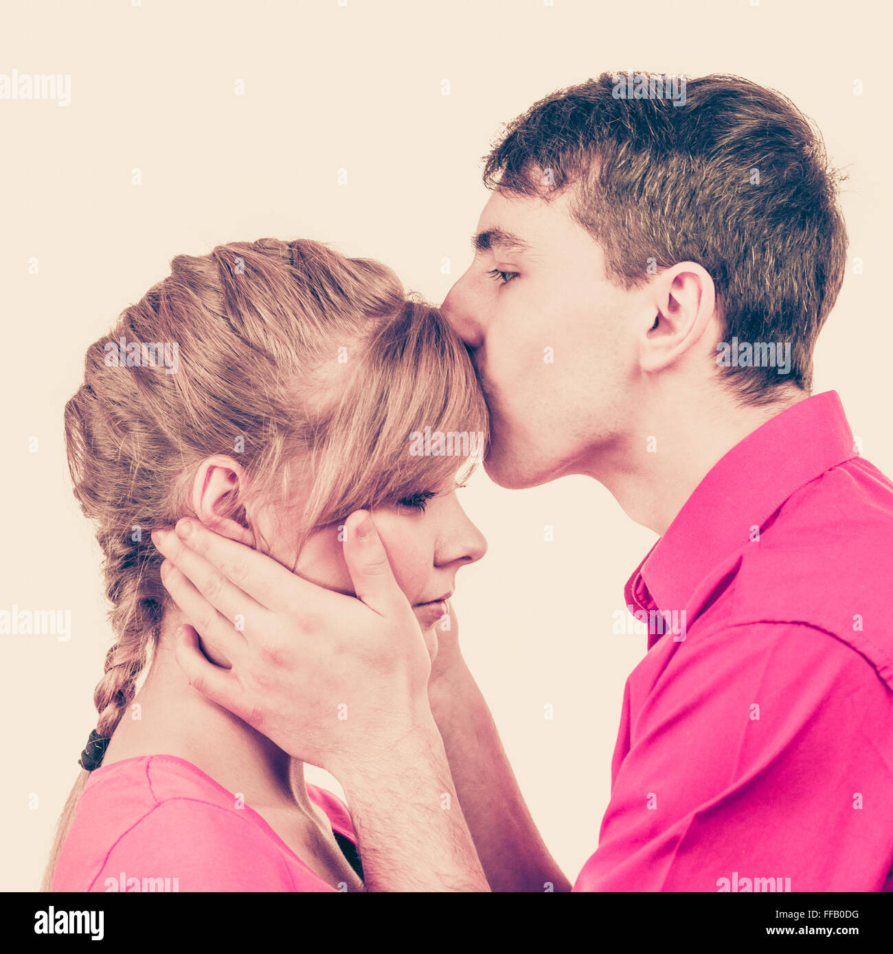 Couple Hugging Woman Is Sad And Being Consoled By His Partner