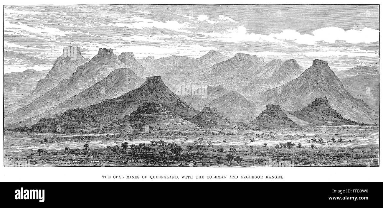 AUSTRALIA OPAL MINES. /nOpal mines of Queensland, Australia. Wood