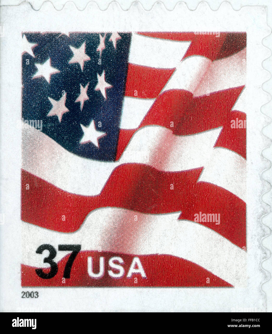 U.S. POSTAGE STAMP, 2003. /nA 37-cent U.S. postage stamp, issued in 2003. Stock Photo