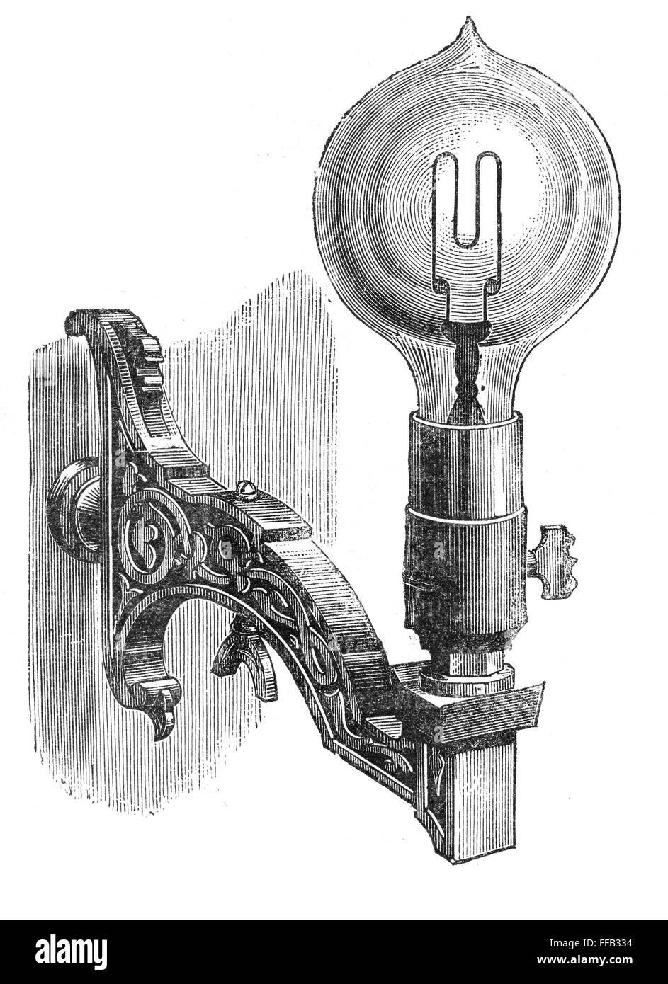 MAXIM INCANDESCENT LAMP. /nAmerican inventor Hiram Percy Maxim's