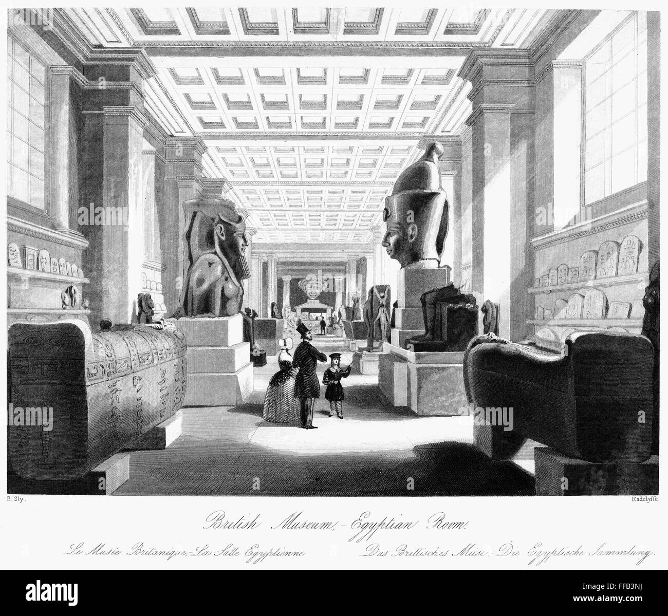 BRITISH MUSEUM, c1860. /nThe Egyptian Room at the British Museum ...