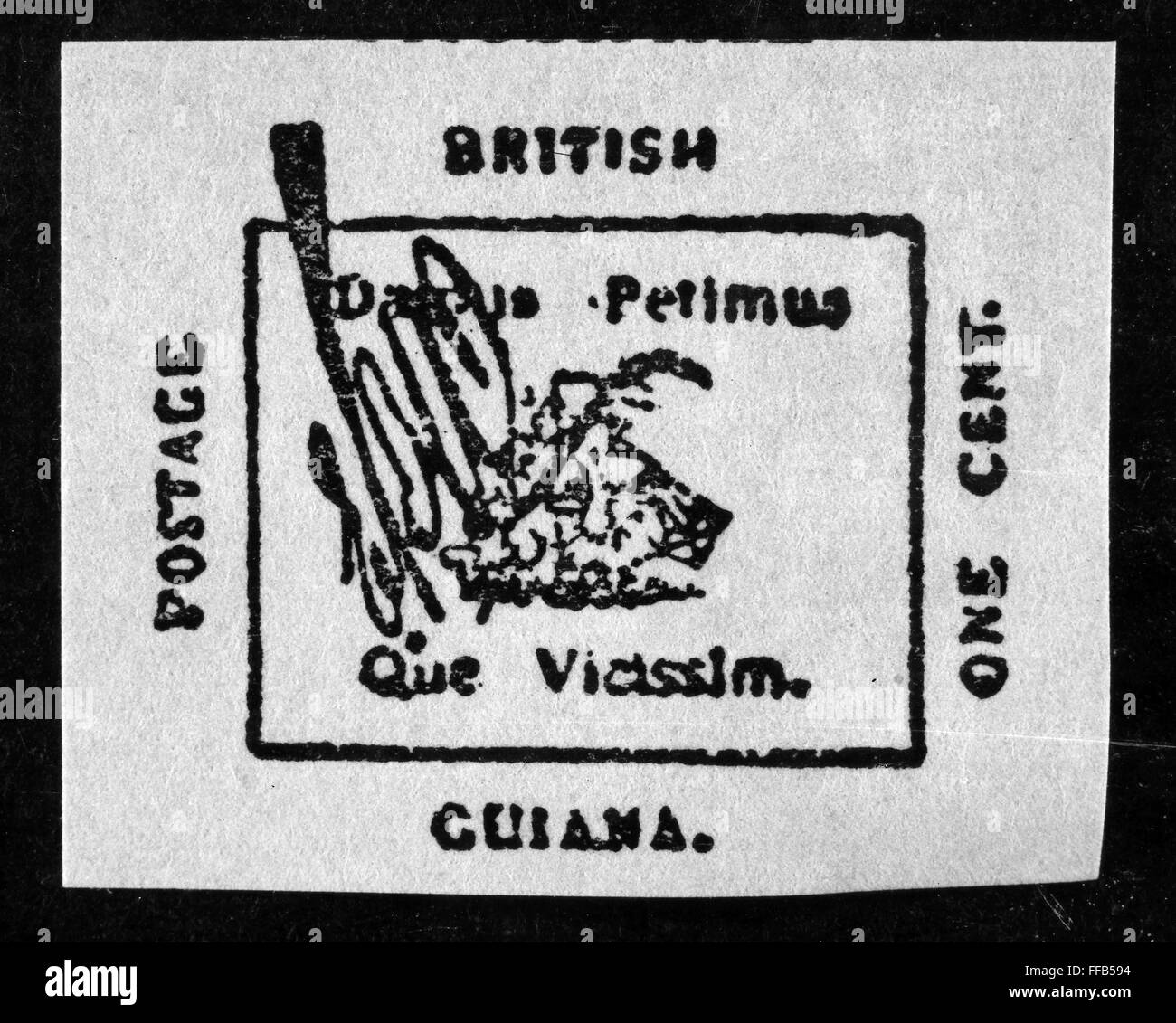 POSTAGE STAMP, 1856. /nThe world's rarest stamp, the 1856 British