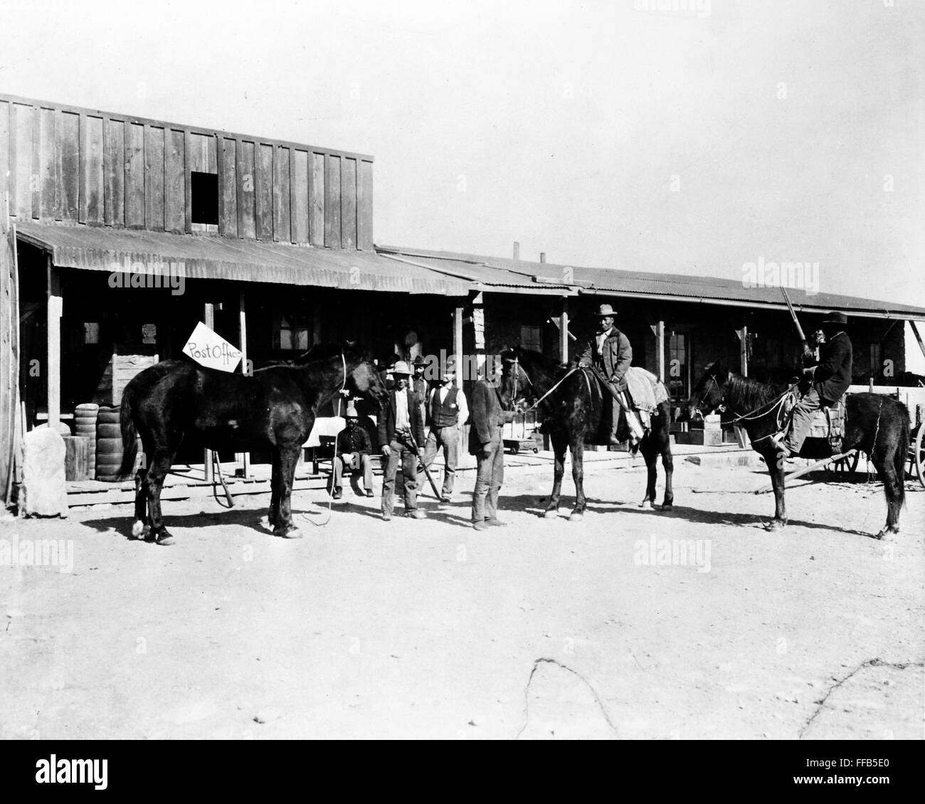TRADING POST, 1882. /nFirst Trading Post, Canyon Diablo, Arizona, 1882 ...