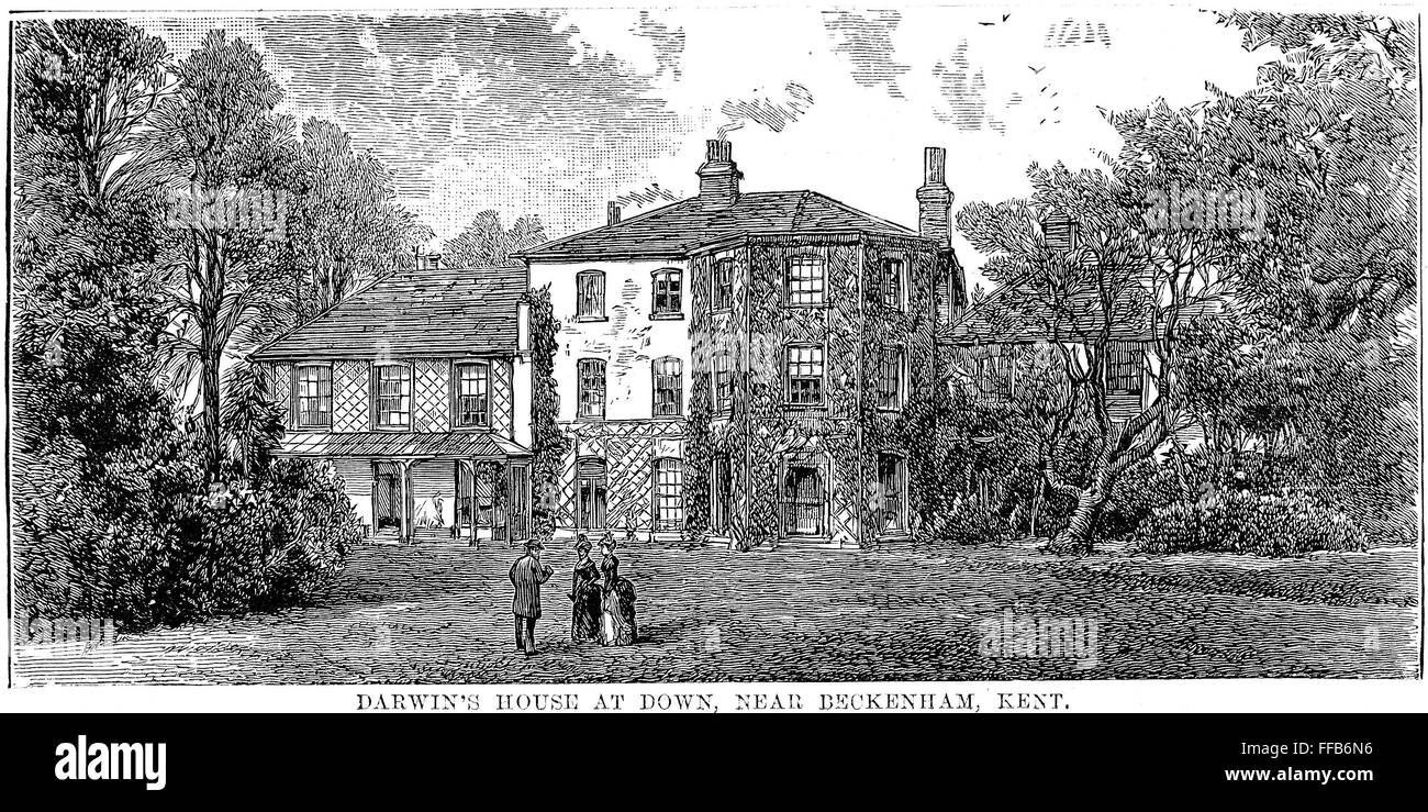CHARLES DARWIN HOME, 1887. /nCharles Darwin's home at Down, near