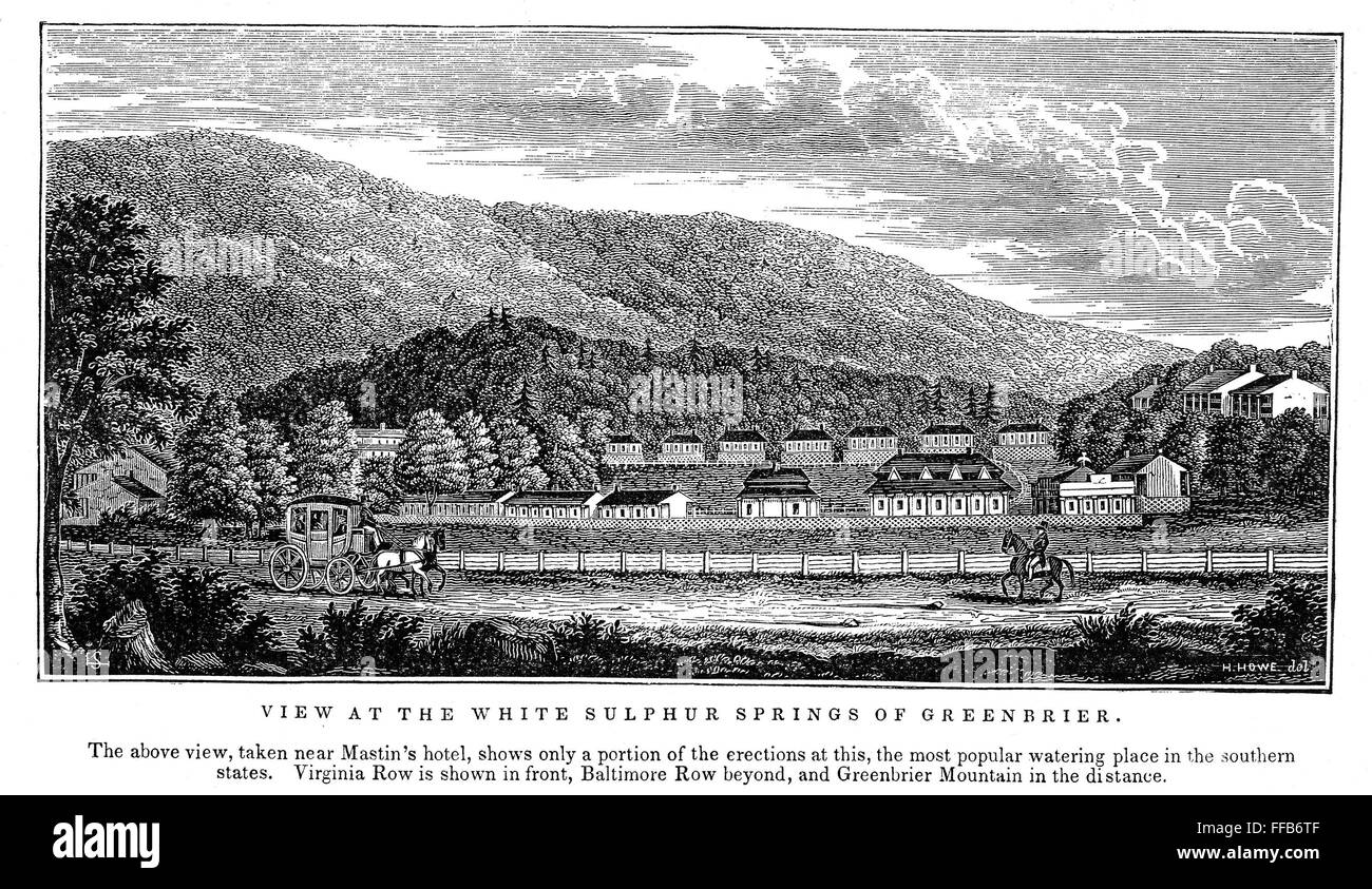 WHITE SULPHUR SPRINGS. /nView of White Sulphur Springs, West Virginia