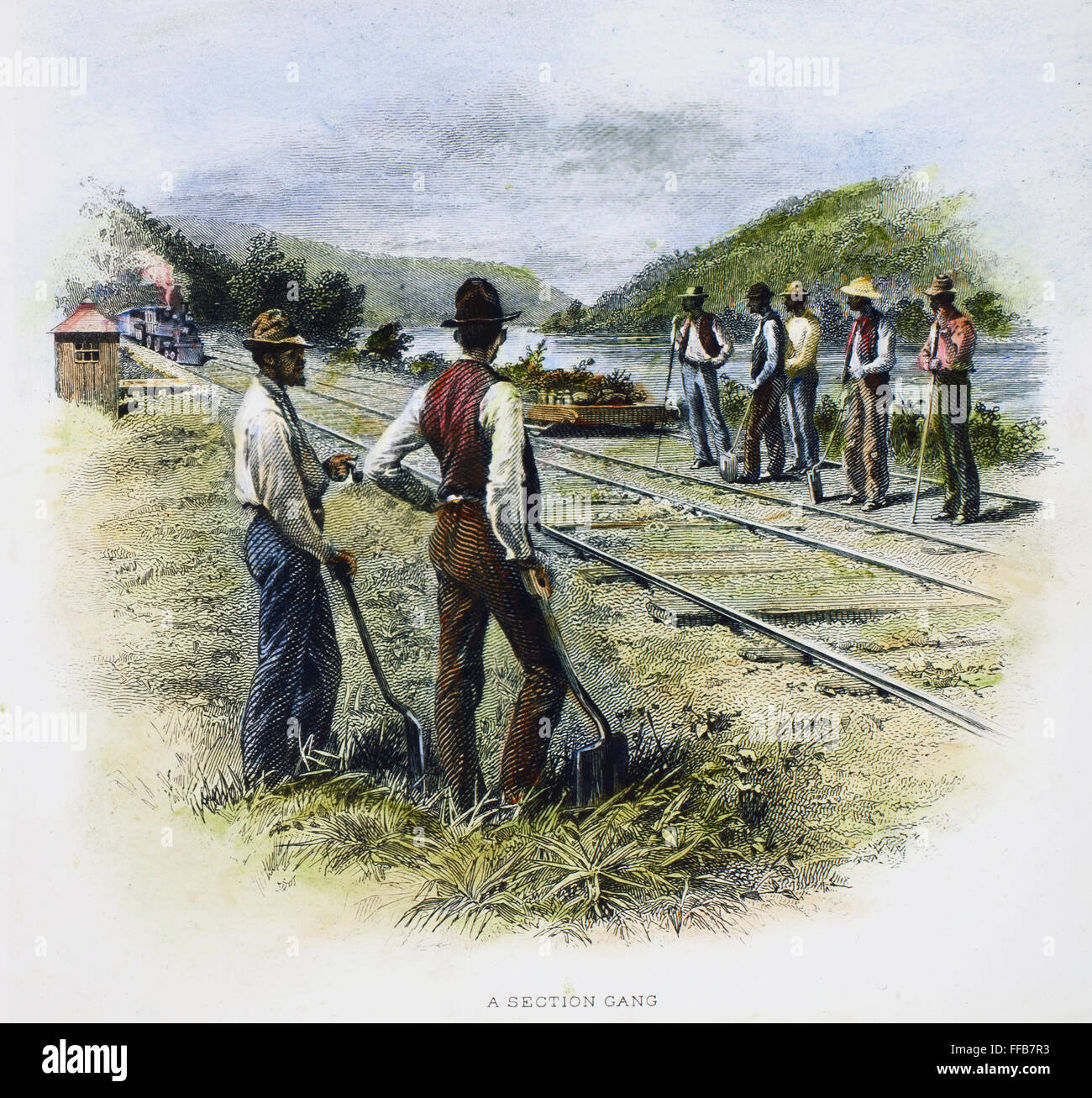 American railroad construction hi-res stock photography and images - Alamy