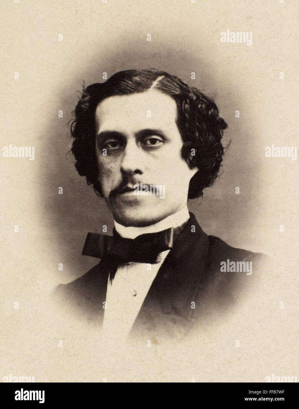 JOSEF STRAUSS (1827-1870). /nAustrian composer and conductor. Photograph. Stock Photo