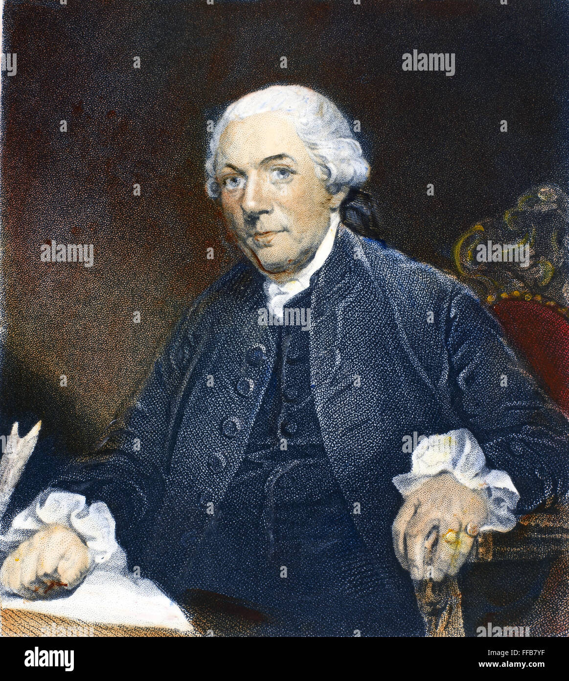 HENRY LAURENS (1724-1792). /nAmerican Revolutionary statesman. Stipple engraving, 19th century. Stock Photo