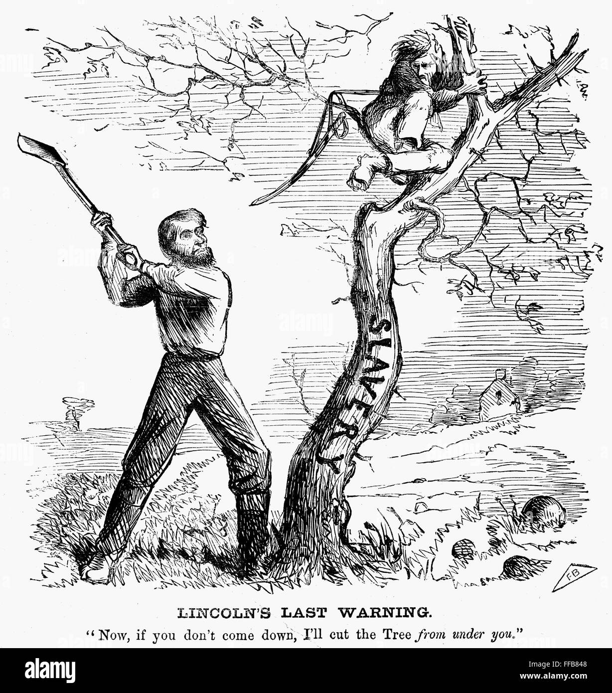 EMANCIPATION CARTOON, 1862. /nU.S. President Abraham Lincoln, Who Has ...