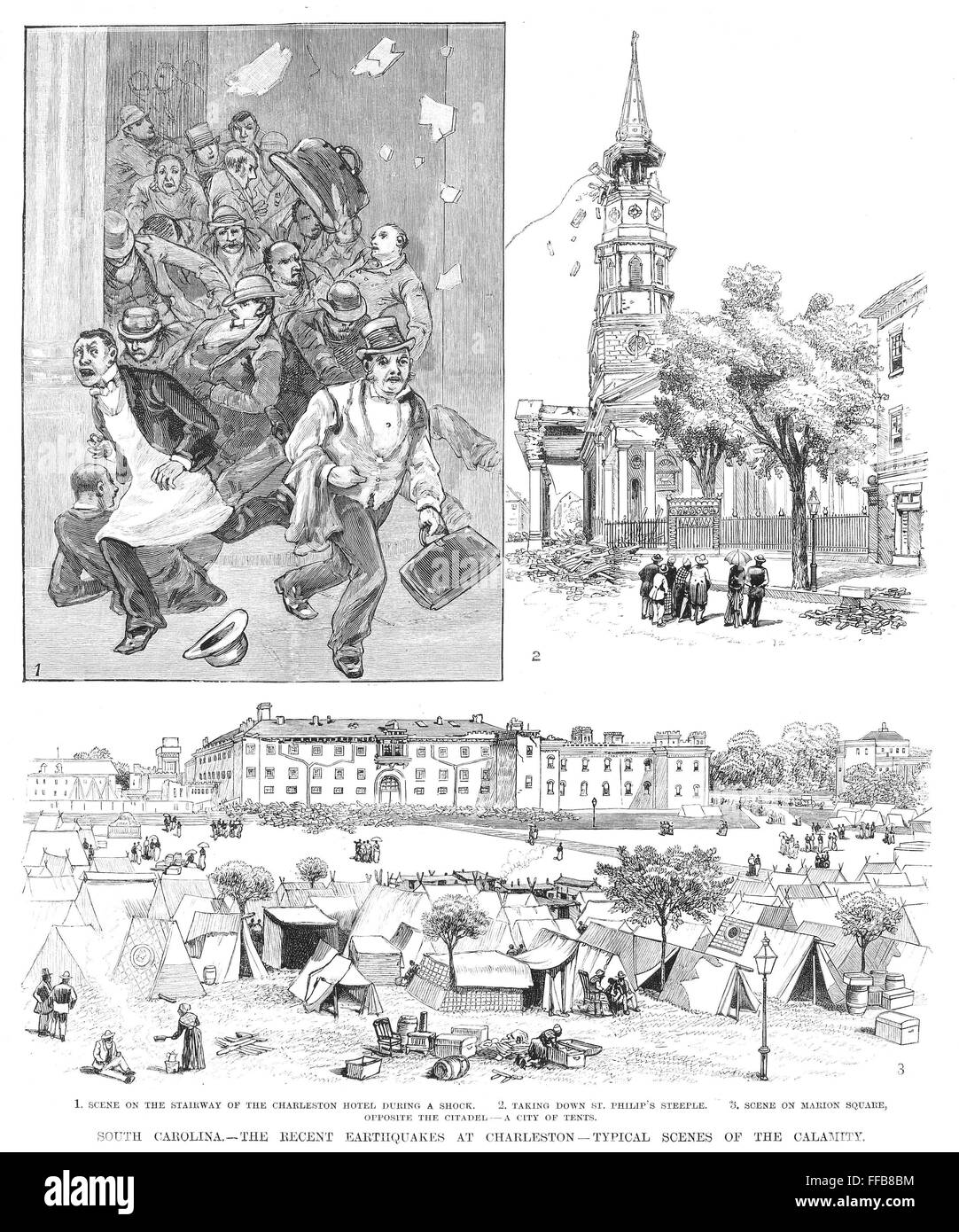 CHARLESTON EARTHQUAKE. /nScenes from the earthquake that shook