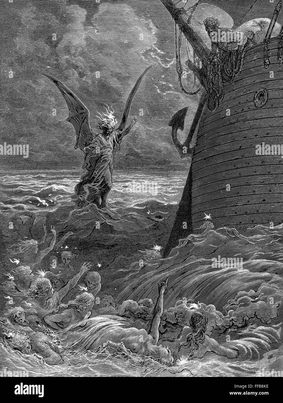 COLERIDGE ANCIENT MARINER. /nWood engraving after Gustave DorΘ from a