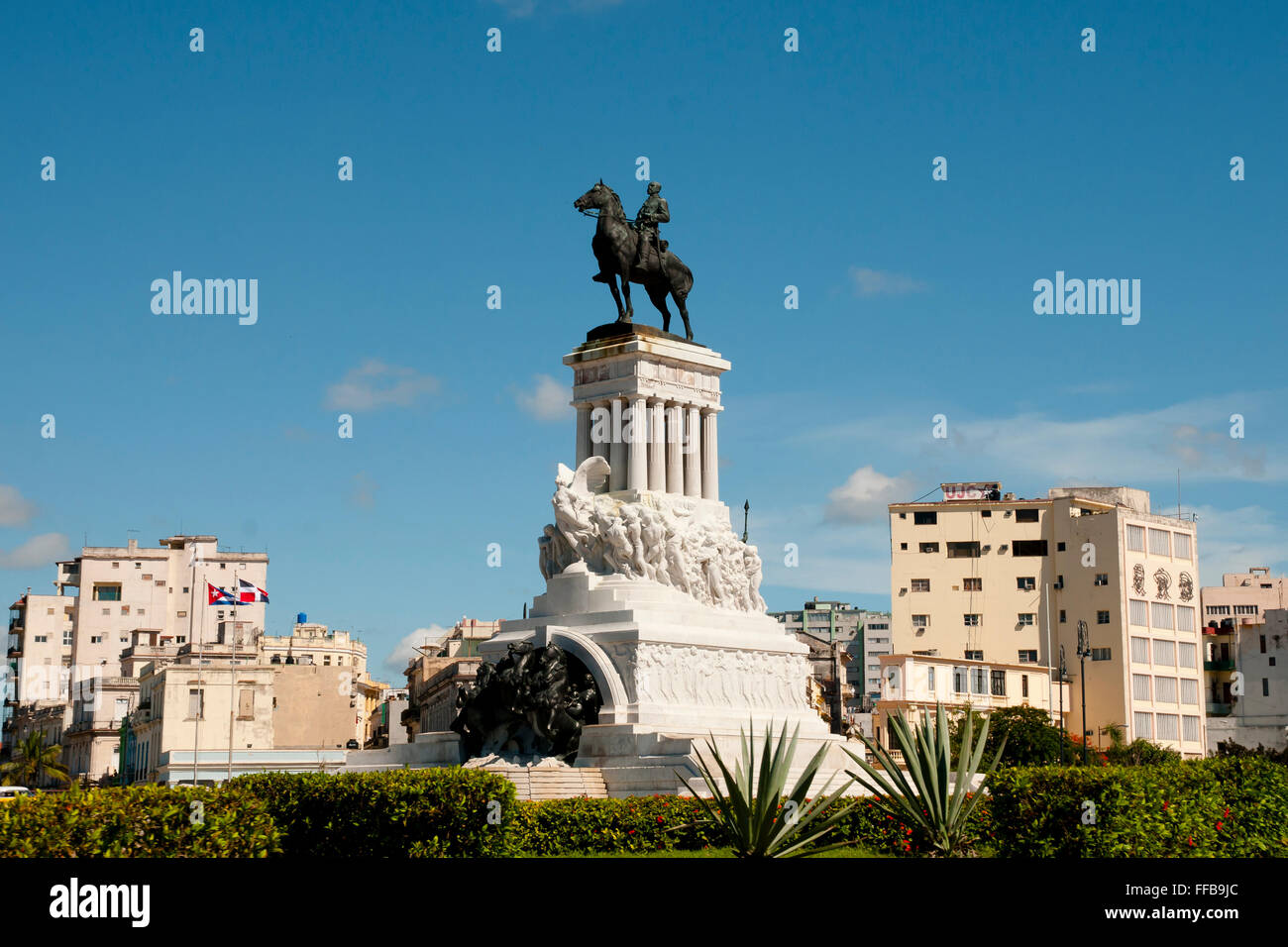 Statue of General Maximo Gomez - Havana - Cuba Stock Photo
