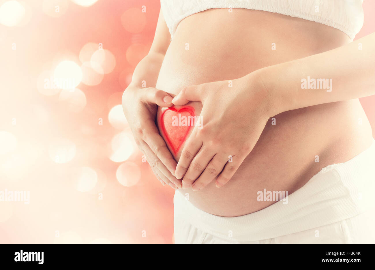 Love pregnancy Stock Photo