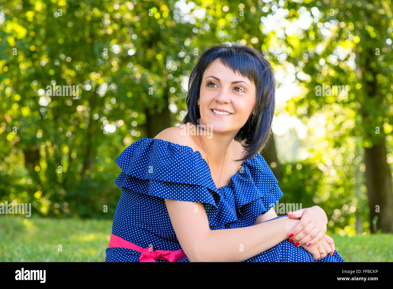 Dreamy cute girl posing in hi-res stock photography and images - Alamy