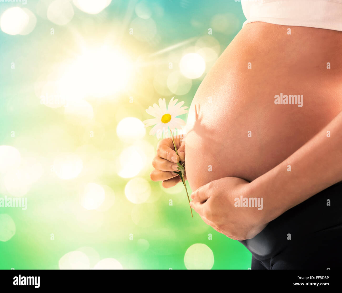Maternity blossoming Stock Photo