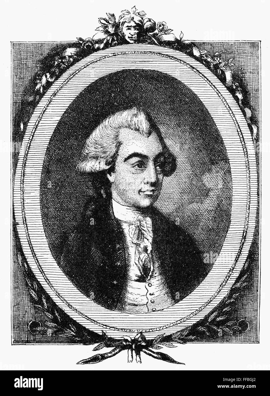 WILLS HILL (1718-1793). /nViscount of Hillsborough. British politician and colonial administrator. Line engraving, English, 18th century. Stock Photo