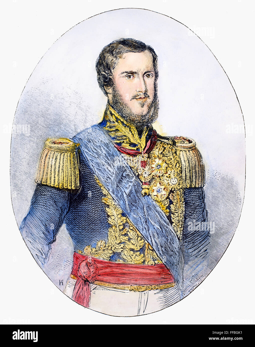 DOM PEDRO II (1825-1891). /nEmperor of Brazil, 1831-1889. Wood engraving, 1852. Stock Photo