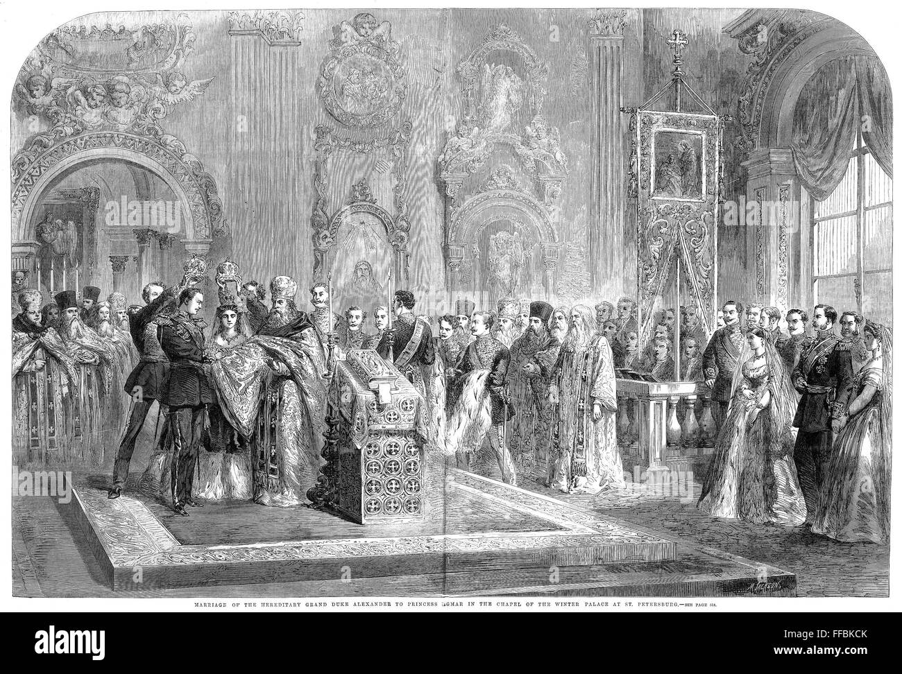 ALEXANDER III: WEDDING. /nThe wedding of Grand Duke Alexander (later ...